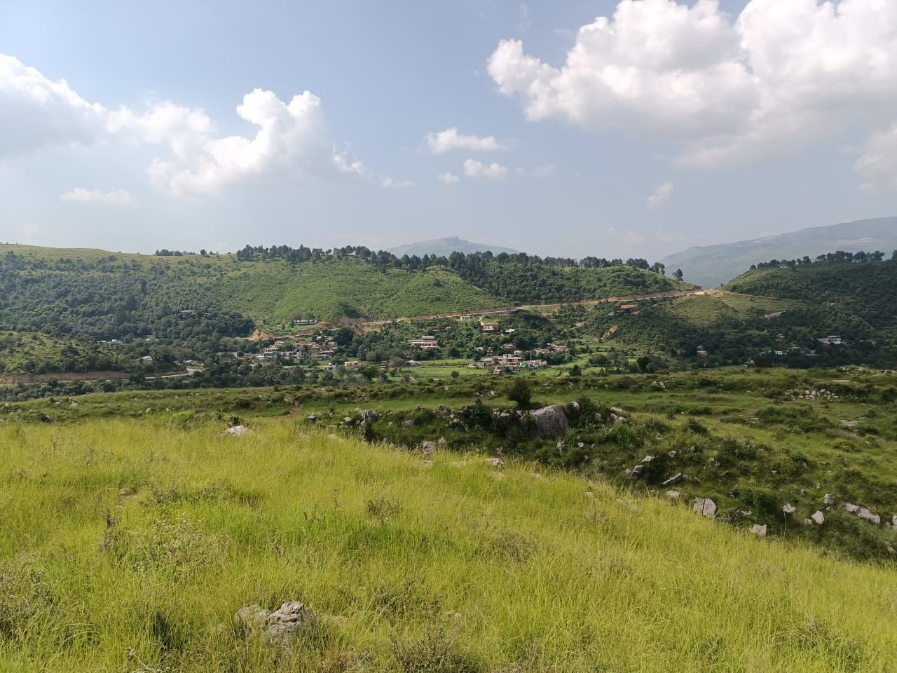 100 Kanal land for sale in Pir Sohawa Islamabad — cheap land with mountain views